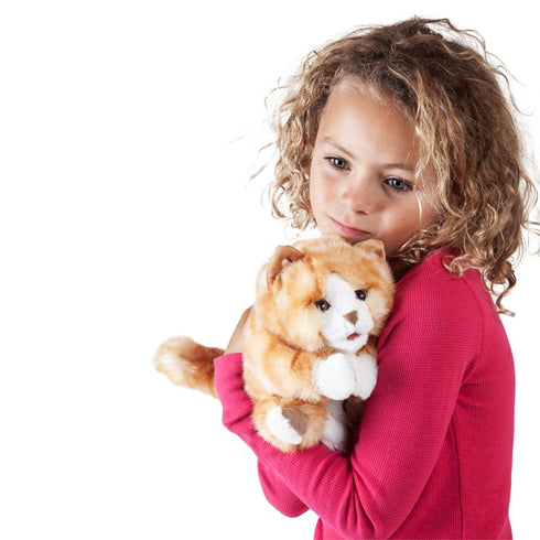 FOLKMANIS PUPPETS - Orange Tabby Kitten Puppet